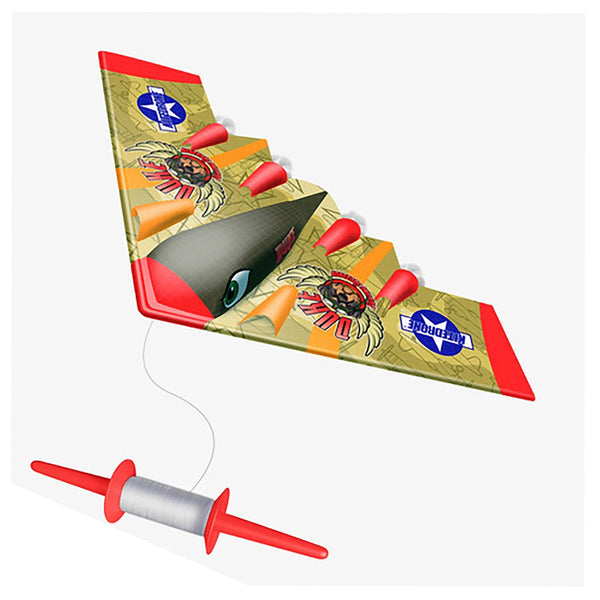 Fusionwing Kite for Kids-duke-5ft Flying Line Multi Color Plastic