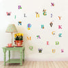 Kids Learning Alphabets Wall Sticker Nursery Art Decal Silver