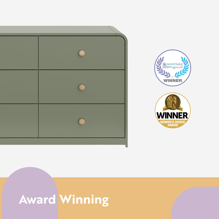Storkcraft Santos 6 Drawer Dresser (Black) Dresser for Nursery