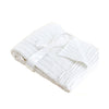 3 Stories Trading Company Cable Knit Baby Blanket White