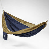 Hammaka Parachute Silk Lightweight Portable Double Hammock In Blue / Brown