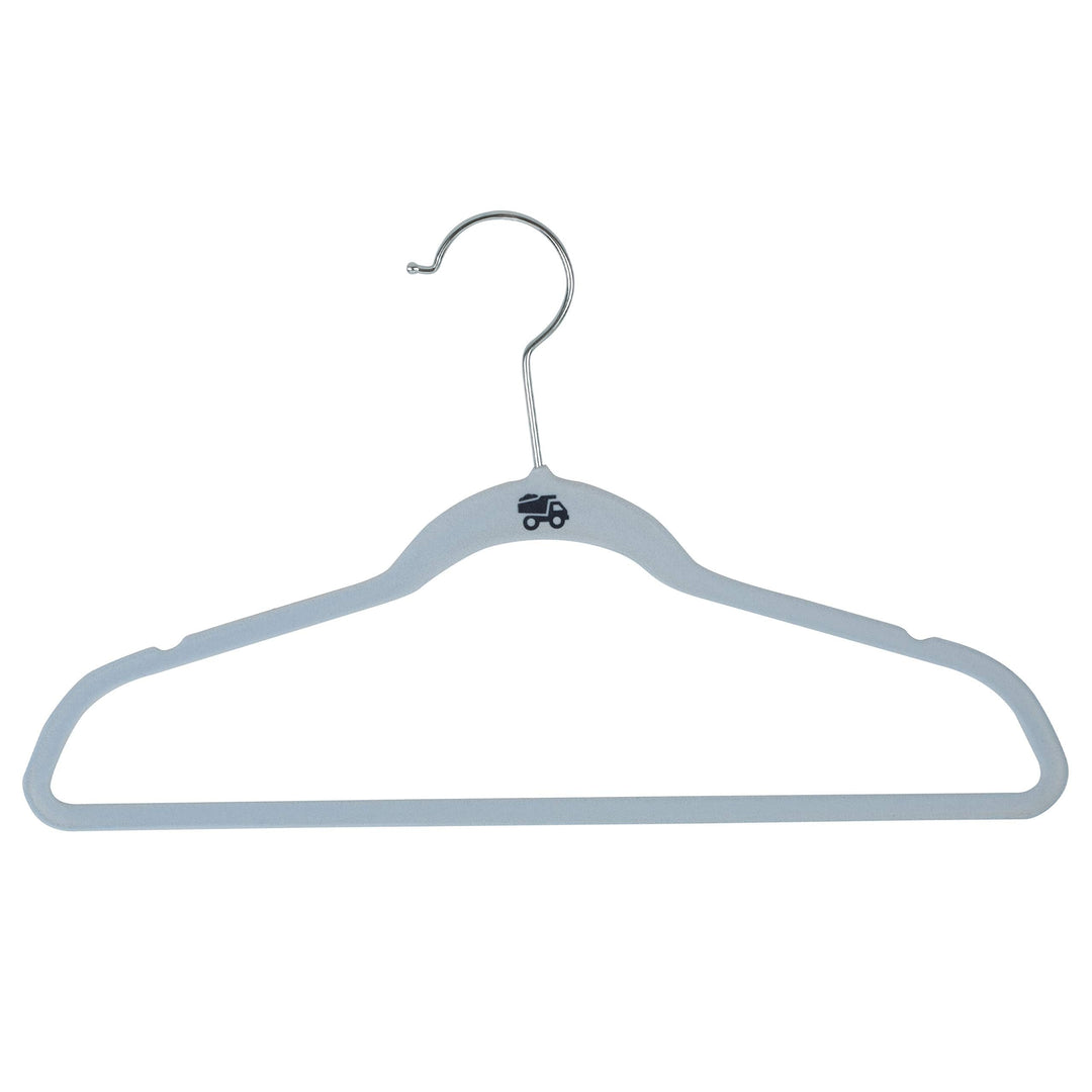 Simplify 100 Pack Kids Velvet Hangers | Slim | Non-Slip Design | Space