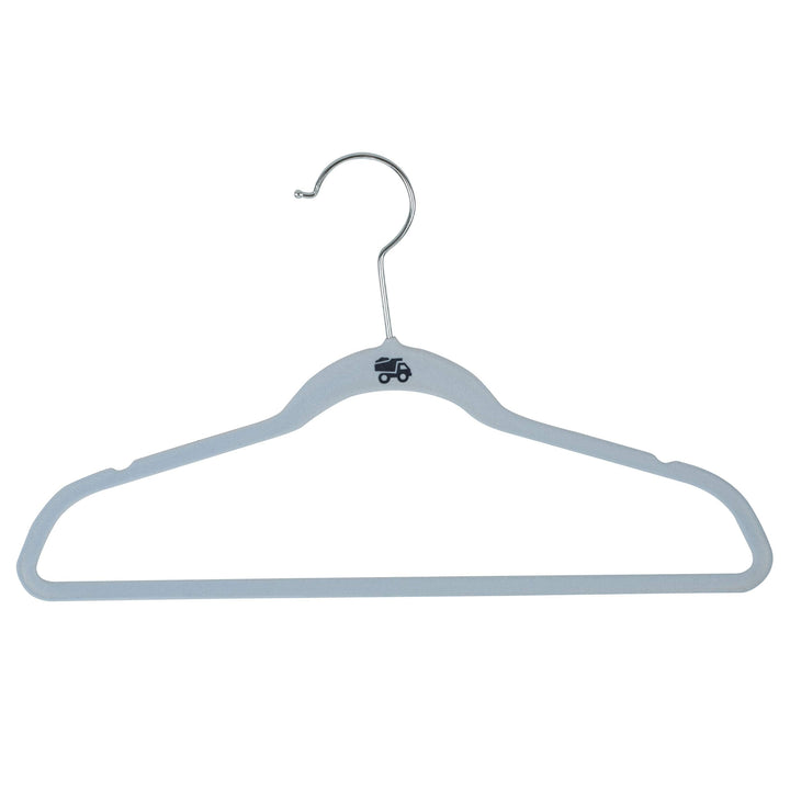 Simplify 100 Pack Kids Velvet Hangers | Slim | Non-Slip Design | Space