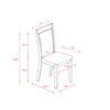 East West Furniture MZC0T15 Monza Parsons Dining Chairs - Baby