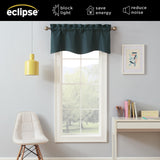 Eclipse Kendall Modern Scalloped Rod Pocket Valance Thermal Insulated