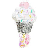 Small Cupcake Pinata for Birthday Party Supplies (15 X 13 3 Inches) Multi Color Children's Paper Matte