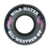 36" Black and White Inflatable Wild Water Monster Tire Inner Tube Plastic