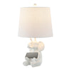 21" Modern Shabby Chic Resin/Iron Happy Elephant Led Kids' Table