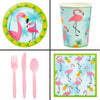 Flamingo Birthday Party Supplies Set Multi Color