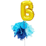 Gold Balloon Cake Topper Letters Baby Foil Letter Balloons for Boy