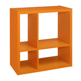 4-Cube Open Bookcase Kids Toy Storage Shelf Organizer ()