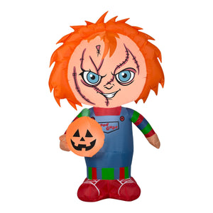 42" Inflatable Halloween Chucky from Child's Play 42 in Orange Polyester