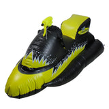 51" Yellow and Black Shark Inflatable Wet-ski Pool Squirter with