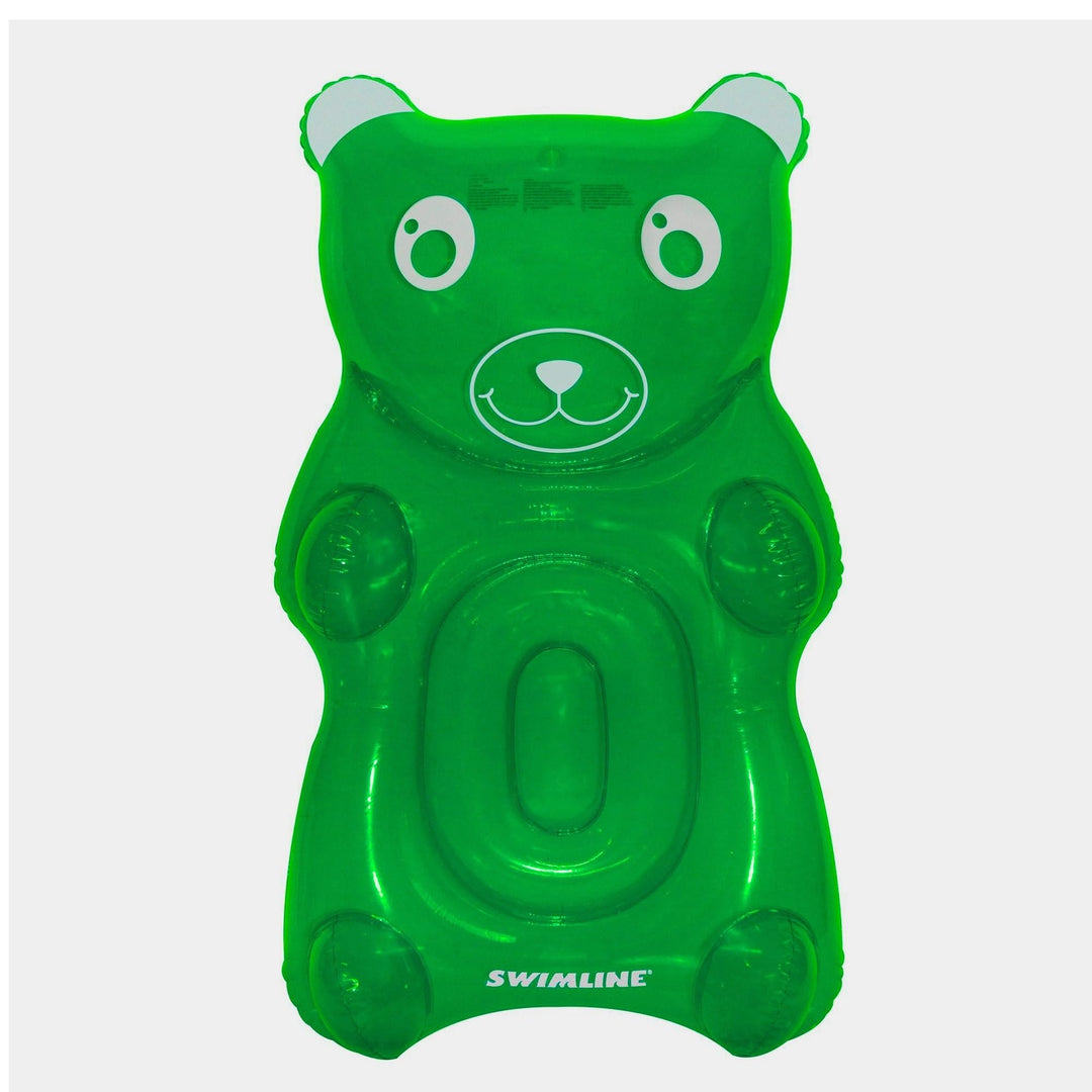 60" Green Gummy Bear Swimming Pool Float Plastic