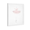 Olivia's Easel 'Ballerina I' Kids Wall Art Framed Print Pink White