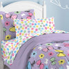 Girls Whimsical Butterfly Floral Comforter With Sheet