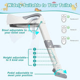 Potty Training Toilet Seat for Kids with Step Stool Ladder White