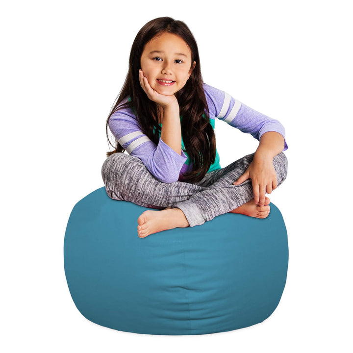 Posh Creations Stuffable Kids Stuffed Animal Storage Bean Bag Chair