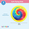 4 Pack Tie-dye Soft Flying Disc for Kids Outdoor Family Game