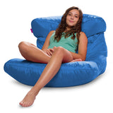 Posh Creations Laguna Lounger Teens, Kids and Adults for Bedrooms and Dorm Rooms, Large Bean Bag Chair, Soft Nylon-Royal Blue