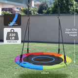 Swing Sets for Backyard with Slide Saucer Belt Swingbasketball Hoop