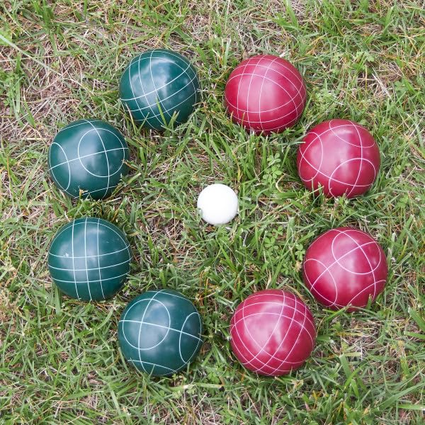 Bocce Ball Set Regulation Size - Lawn Game for Backyard or Beach -