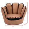 Kids Armrest Sofa Five Finger Children Leisure Upholstered Chair Brown