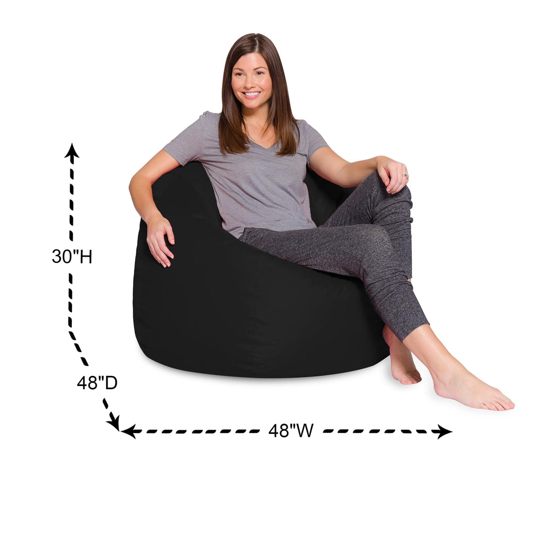 Big Comfy Bean Bag Chair: Posh Beanbag Chairs with Removable