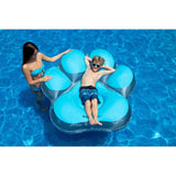 61" Inflatable Blue Pawprint Island Swimming Pool