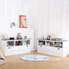 Kids Bookshelf and Toy Storage White Casual