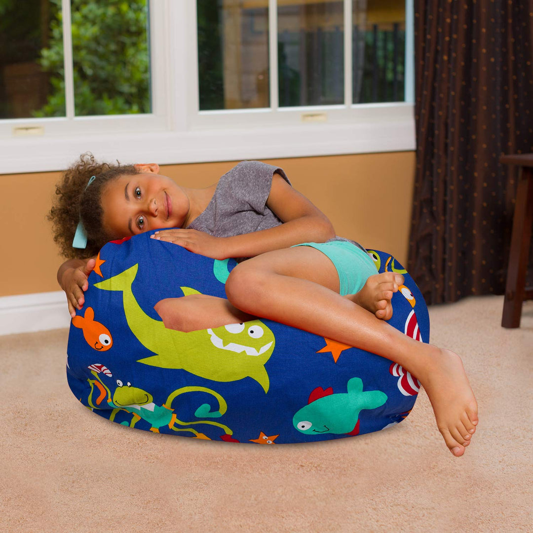 Big Comfy Bean Bag Chair: Posh Beanbag Chairs with Removable