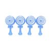 Set of 24 Pcs Blue Plastic Baby Rattle Shower Party Candy Holder