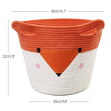 Cotton Rope Nursery Storage Basket Toy Organizer and Laundry Hamper