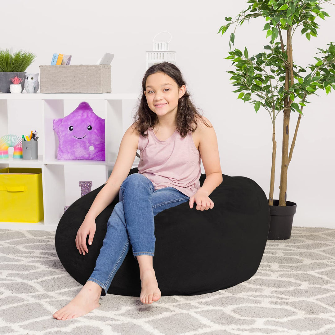 Big Comfy Bean Bag Chair: Posh Beanbag Chairs with Removable