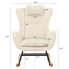 Rocking Chair Nursery Beige Modern Contemporary