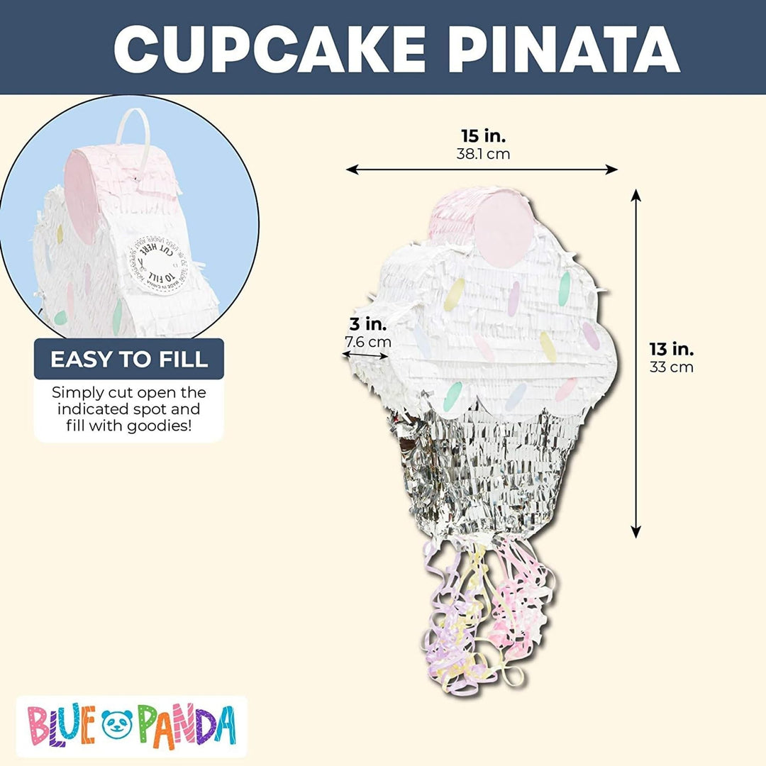 Small Cupcake Pinata for Birthday Party Supplies (15 X 13 3 Inches)