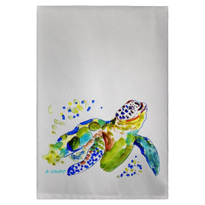 Betsydrake GT1170 20 x 20 in. Baby Sea Turtle Guest Towel