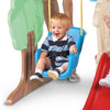 Multi Color Climber and Swing Kids Slide Backyard Play Set Red