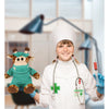 Sitting Giraffe Doctor Plush with Cute Scrub Uniform and Cap 9