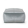 Christopher Knight Home Harrison Modern Glam Velvet Square Bean Bag Ottoman, Seafoam Blue