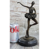 Art Cute Child allerina A ronze Trophy Sculpture Hot Cast Figurine