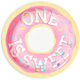 Donut Paper Plates For 1st irthday Party (7 In 48 Pack) Multi Color