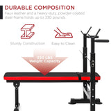 Adjustable Weight Bench With Lbs. Black