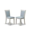 East West Furniture MZC0T15 Monza Parsons Dining Chairs - Baby