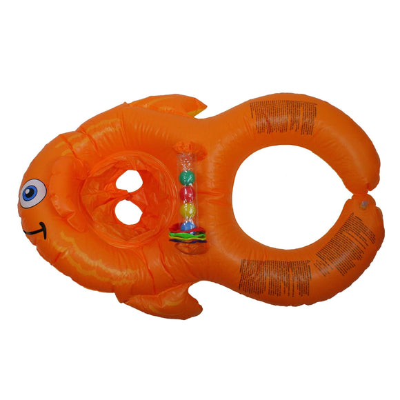 Inflatable Orange Goldfish Baby Seat Pool Float 39.5 Inch 39.5