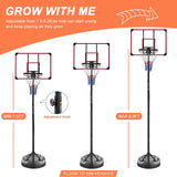 Portable Basketball Hoop Stand Height Adjustable Black