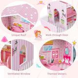 Kids Dollhouse layset with 5 Simulated Rooms 10 ieces of Furniture