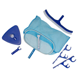 Blue Assorted Pool Maintenance Cleaning Kit 8" Plastic