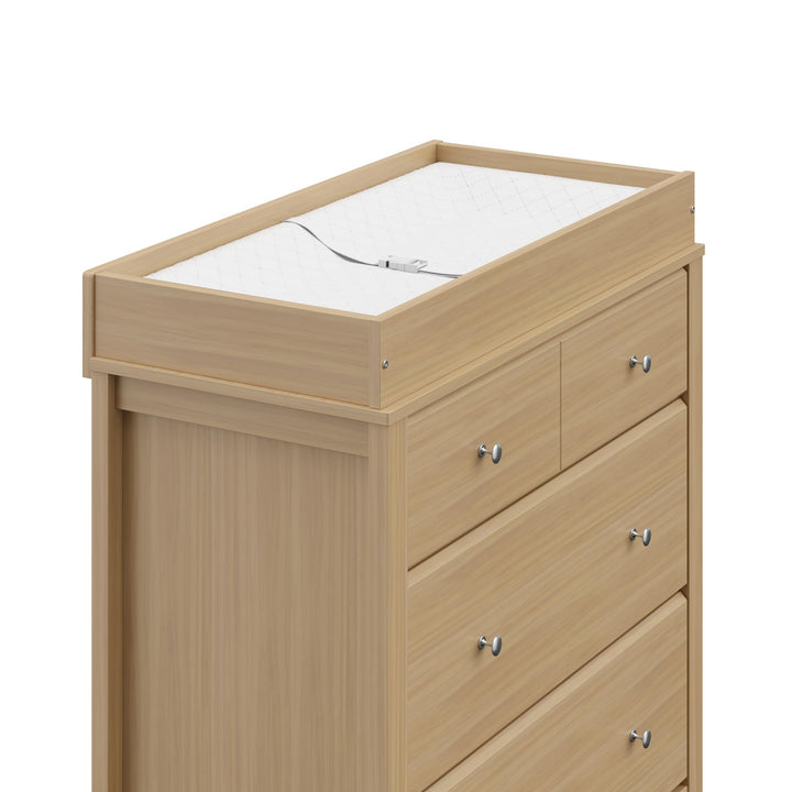 Storkcraft Carmel 3 Drawer Chest with Changing Topper (Driftwood)