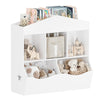 Kids Toy Storage Organizer Wooden Bookshelf Playhouse Cabinet Shelf White Wood